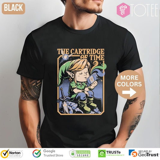 The Cartridge Of Time Link The Legend Of Zelda T-shirt
