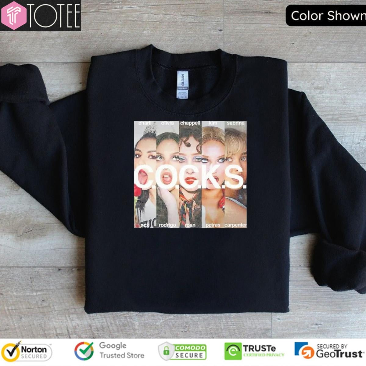 The Cocks Charli Xcx Olivia Rodrigo Chappell Roan Kim Petras Sabrina Carpenter 2025 T-shirt