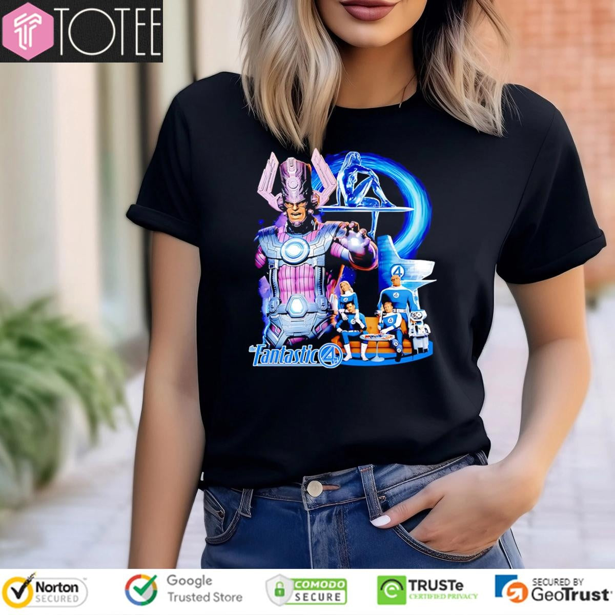 The Fantastic 4 Silver Surfer And Galactus T-shirt