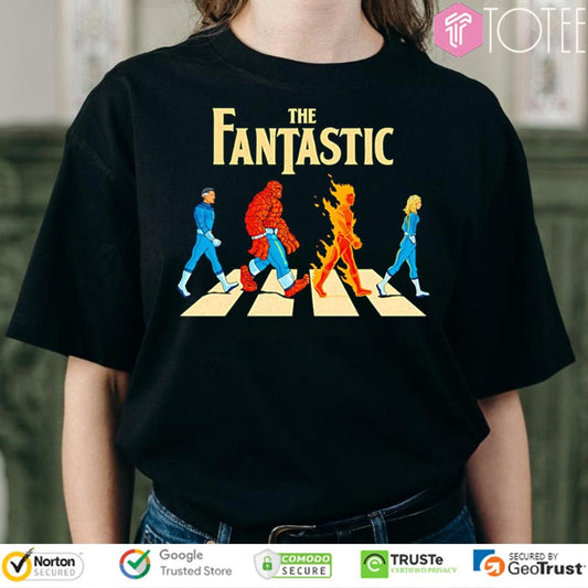 The Fantastic Four Characters Abbey Road Marvel 2025 T-shirt