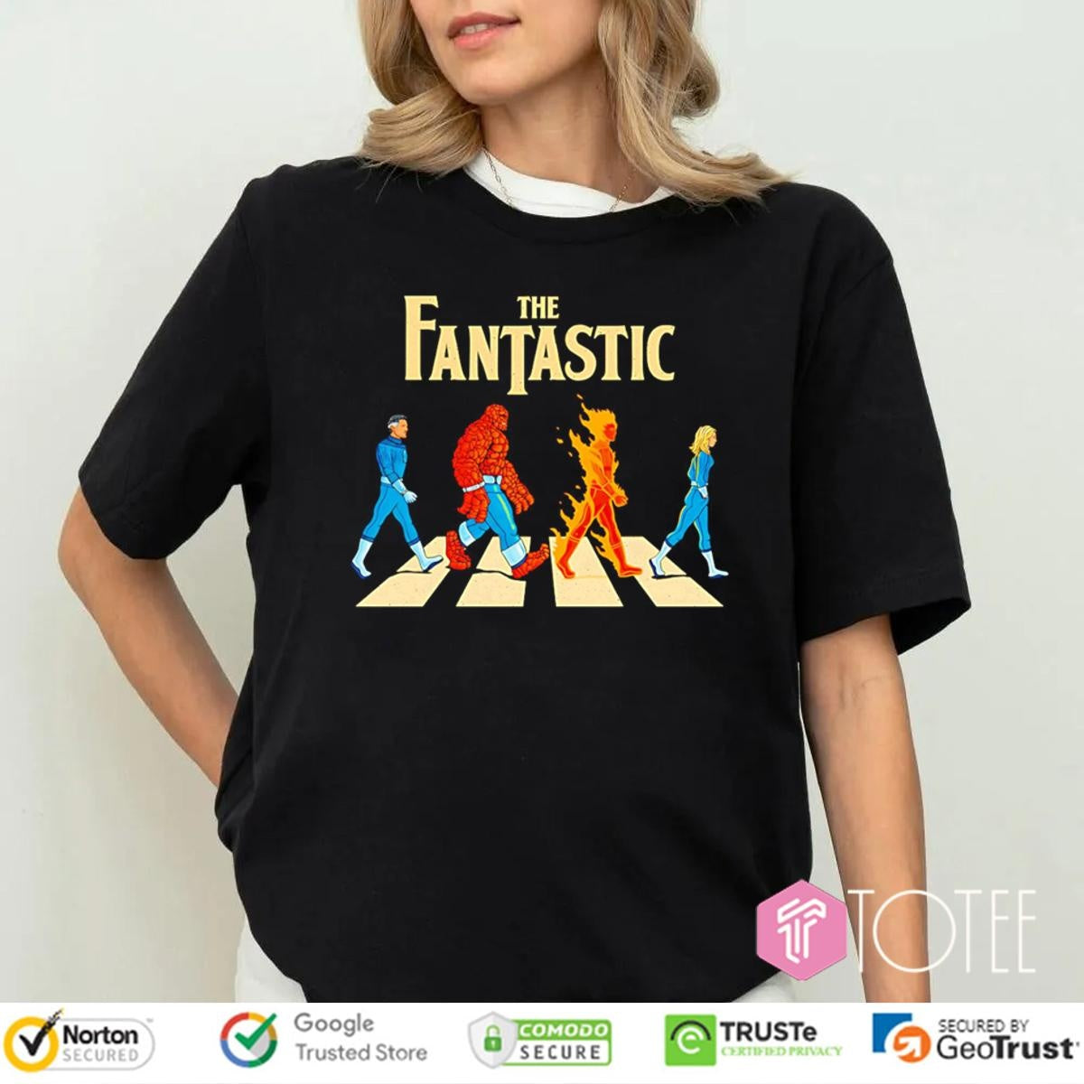 The Fantastic Four Characters Abbey Road Marvel 2025 T-shirt
