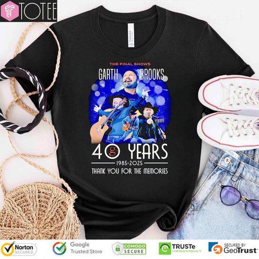 The Final Shows 40 Years 1985-2025 Garth Brooks T-shirt