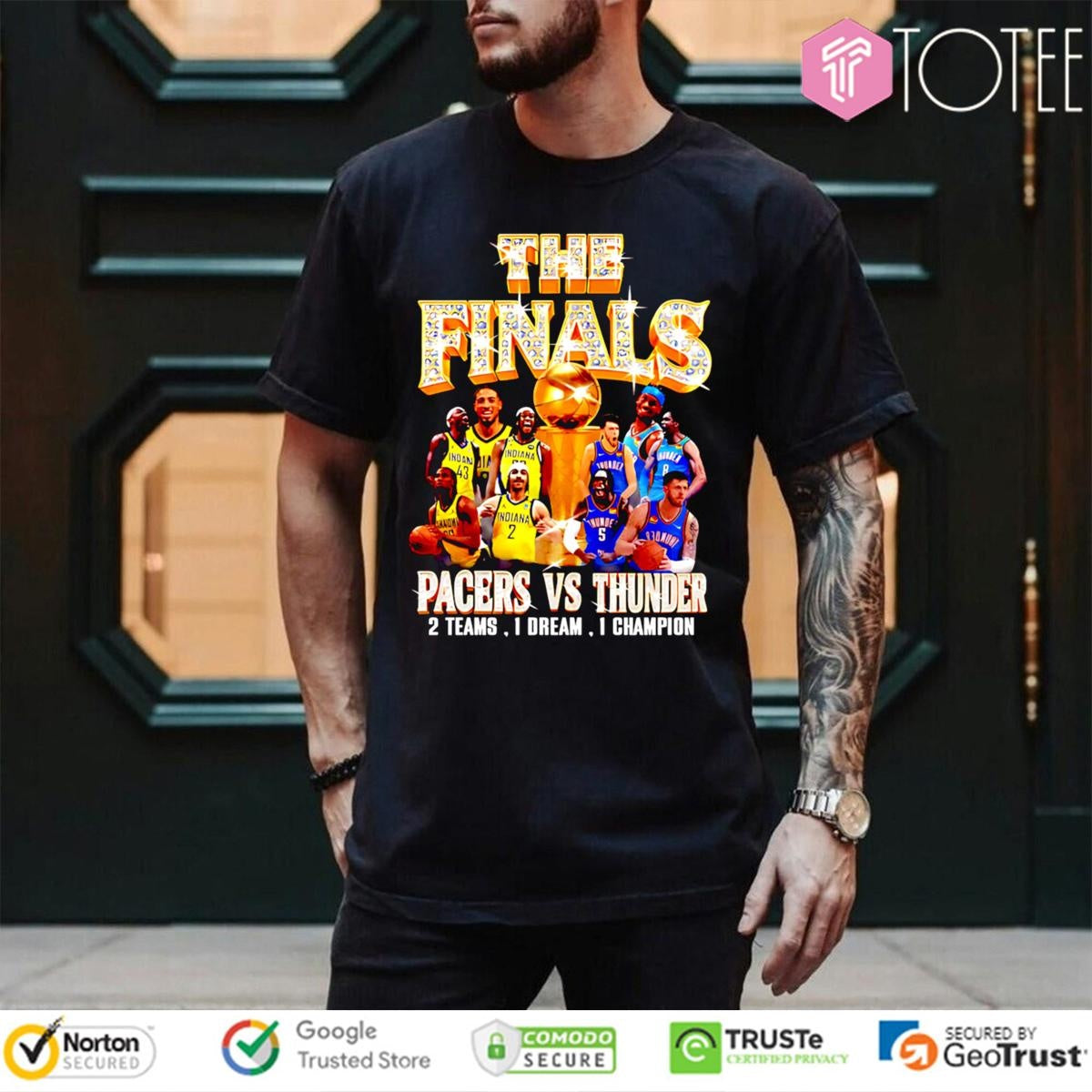 The Finals Pacers Vs Thunder Nba 2 Teams 1 Dream 1 Champion T-shirt