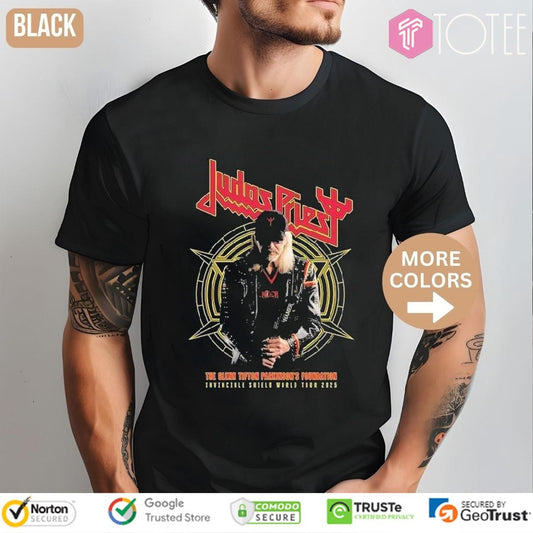 The Glenn Tipton Parkinsons Foundation Invincible Shield Of Pain World Tour 2025 Judas Priest T-shirt