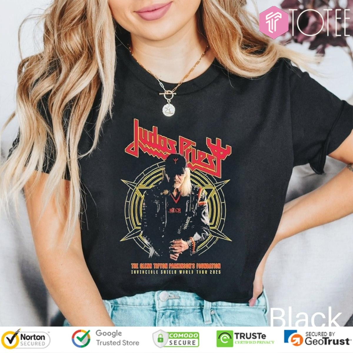 The Glenn Tipton Parkinsons Foundation Invincible Shield Of Pain World Tour 2025 Judas Priest T-shirt