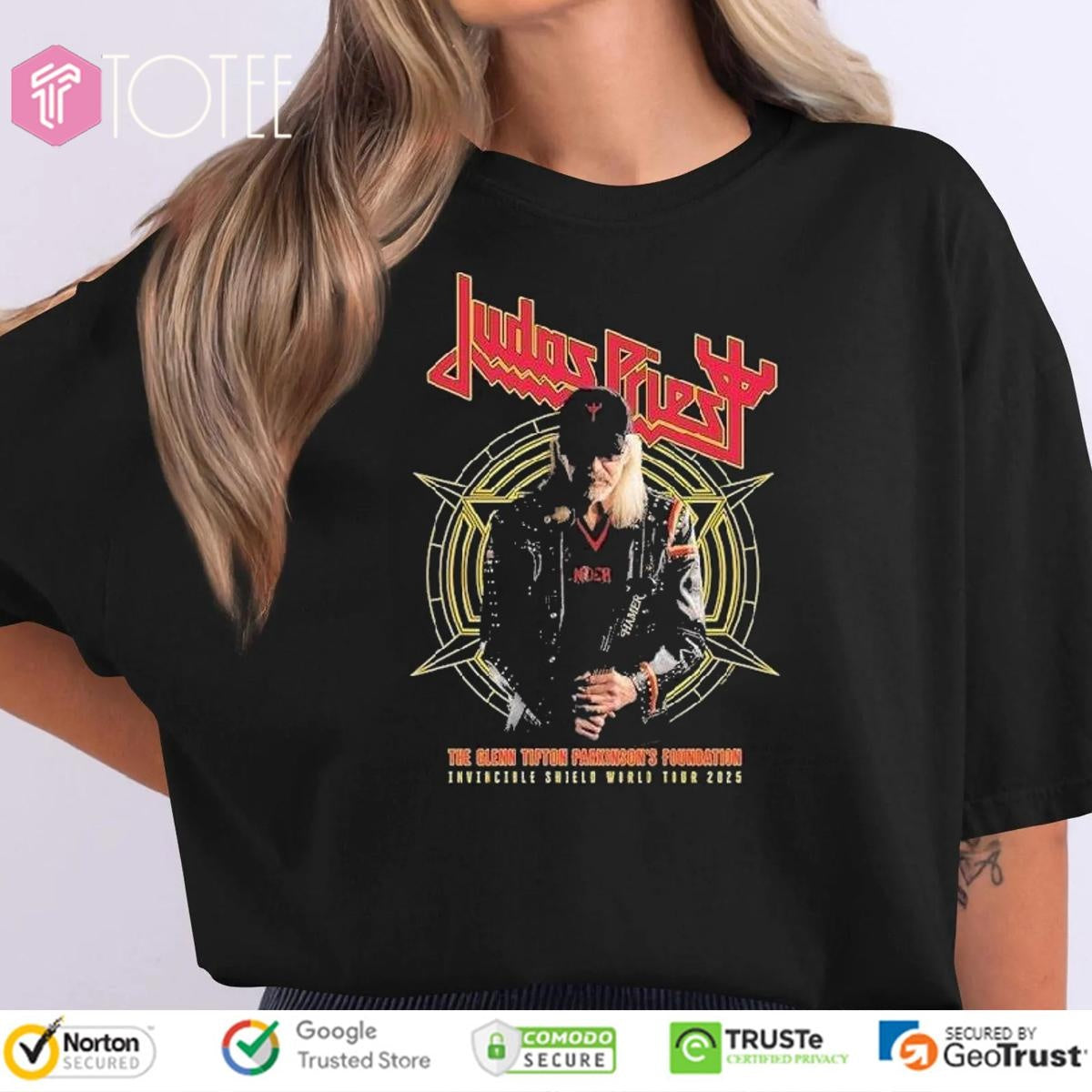 The Glenn Tipton Parkinsons Foundation Invincible Shield Of Pain World Tour 2025 Judas Priest T-shirt
