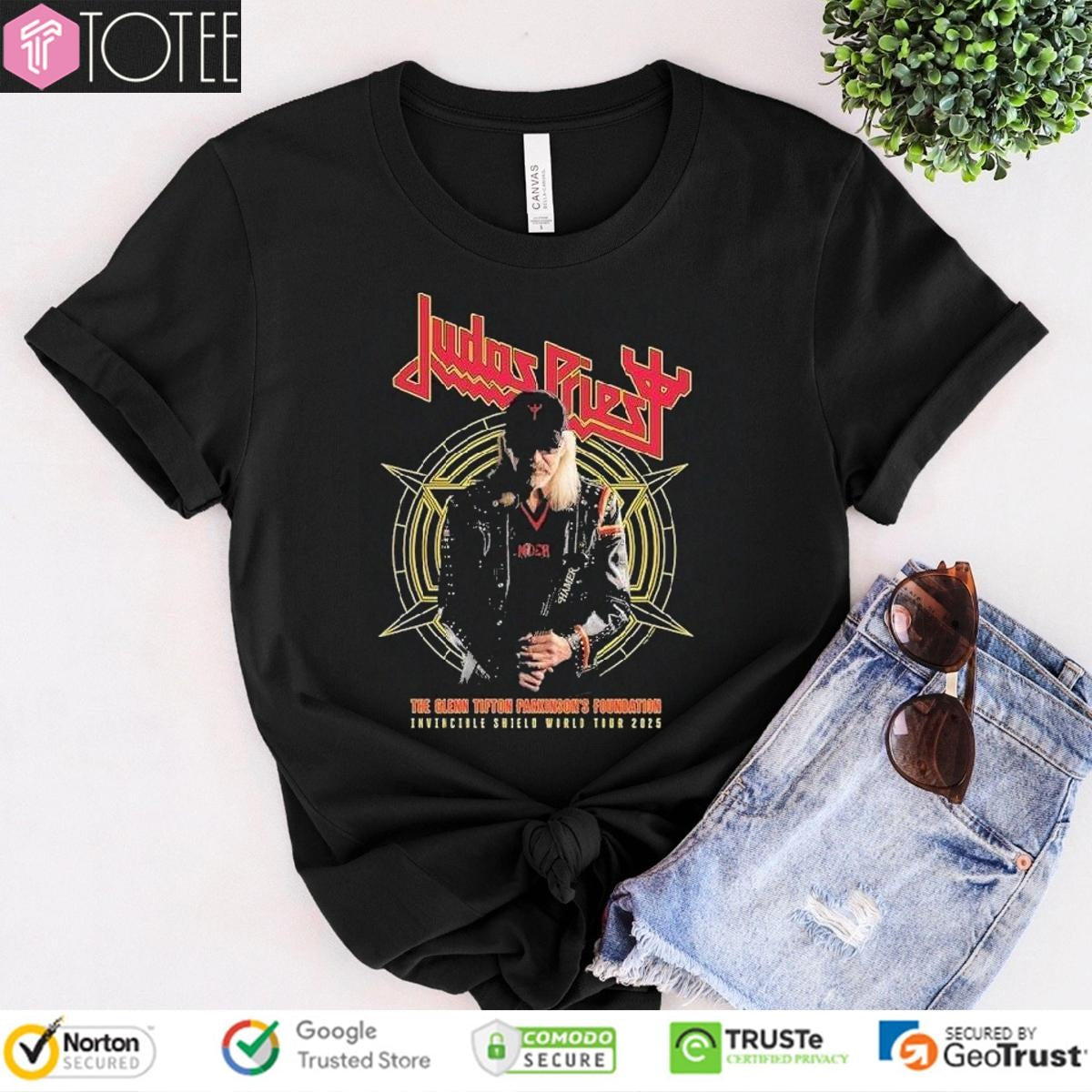 The Glenn Tipton Parkinsons Foundation Invincible Shield Of Pain World Tour 2025 Judas Priest T-shirt