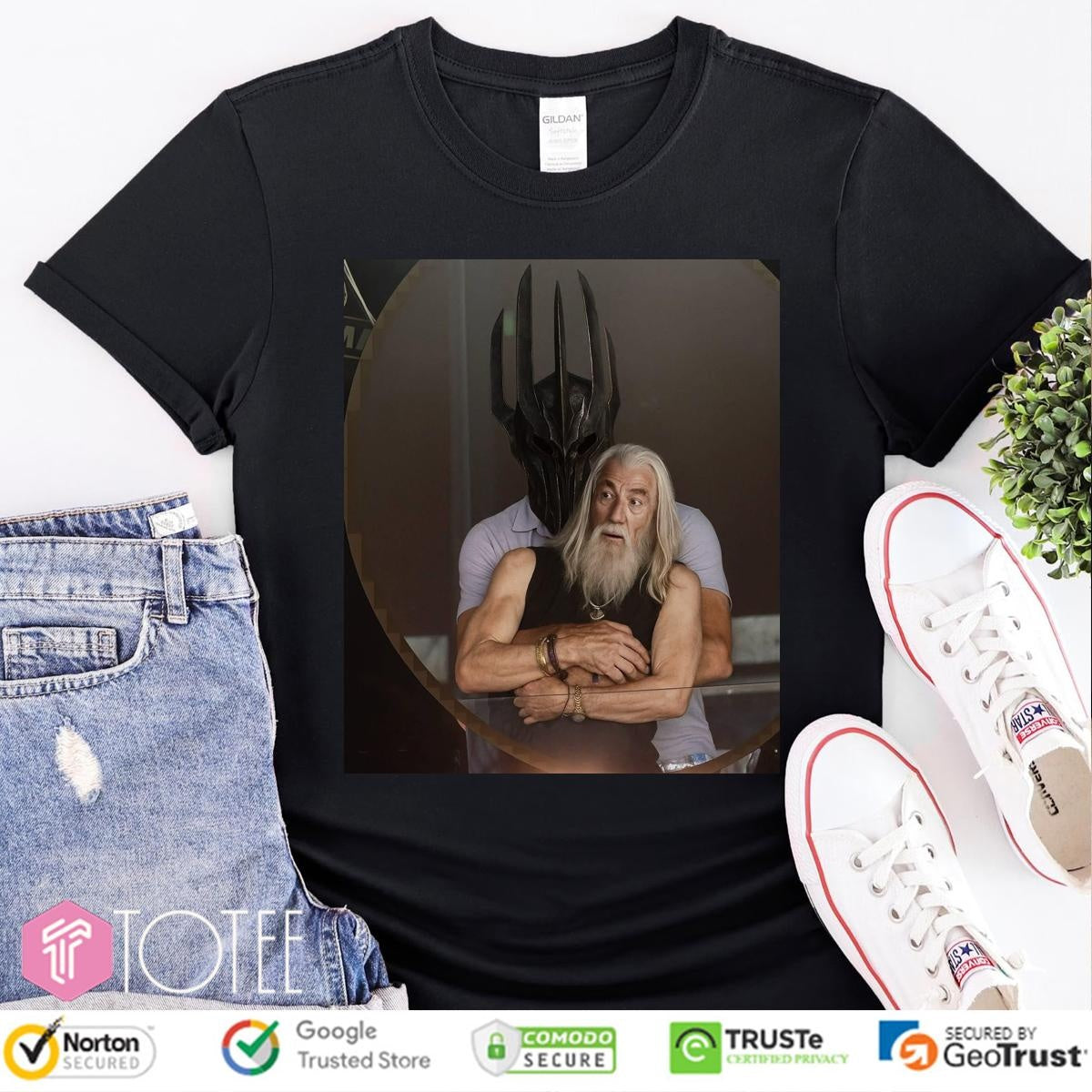 The Lord Of The Rings Gandalf Sauron Coldplay Concert Kiss Cam T-shirt