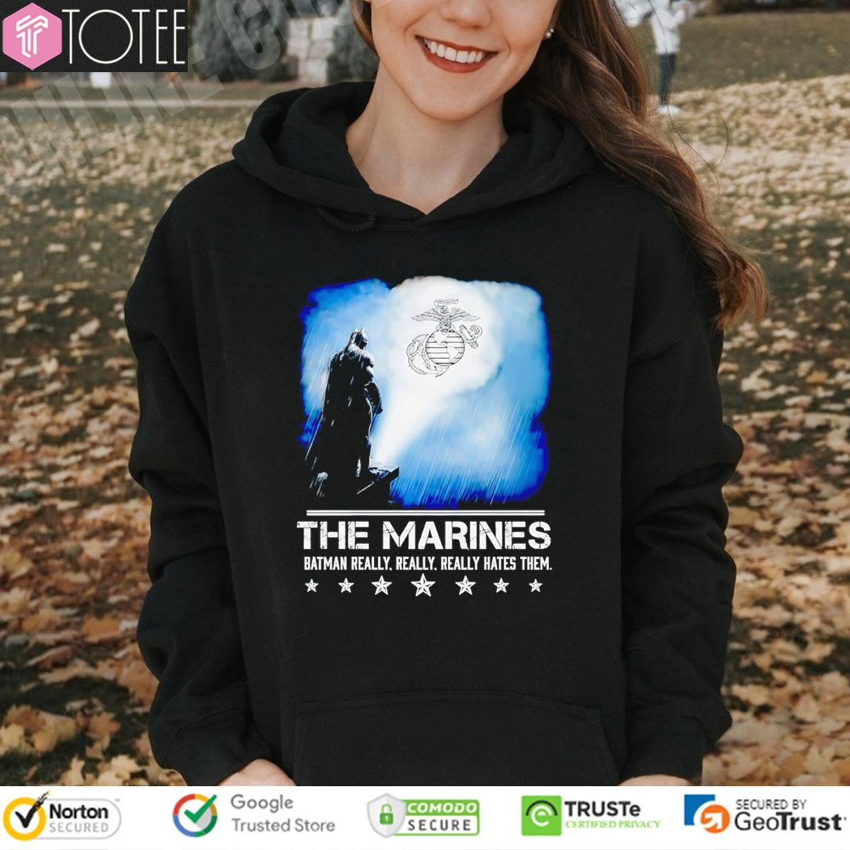 The Marines Batman Really Really Really Hates Them Bat-Signal T-shirt