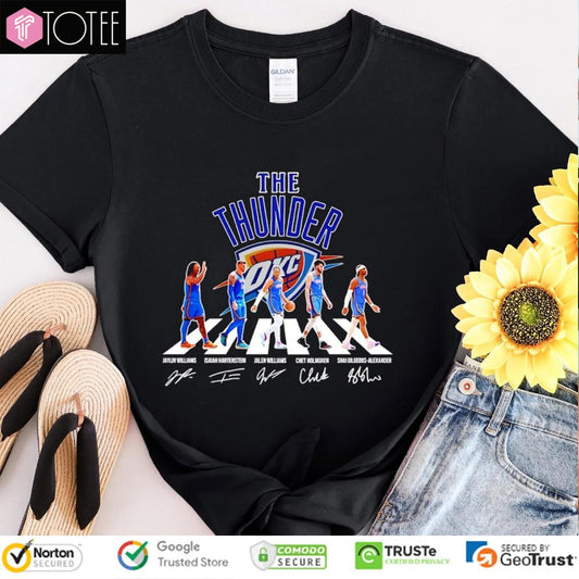 The Oklahoma City Thunder Abbey Road Signatures T-shirt