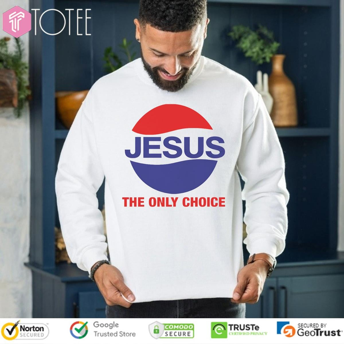The Only Choice Jesus Parody Pepsi Logo T-shirt