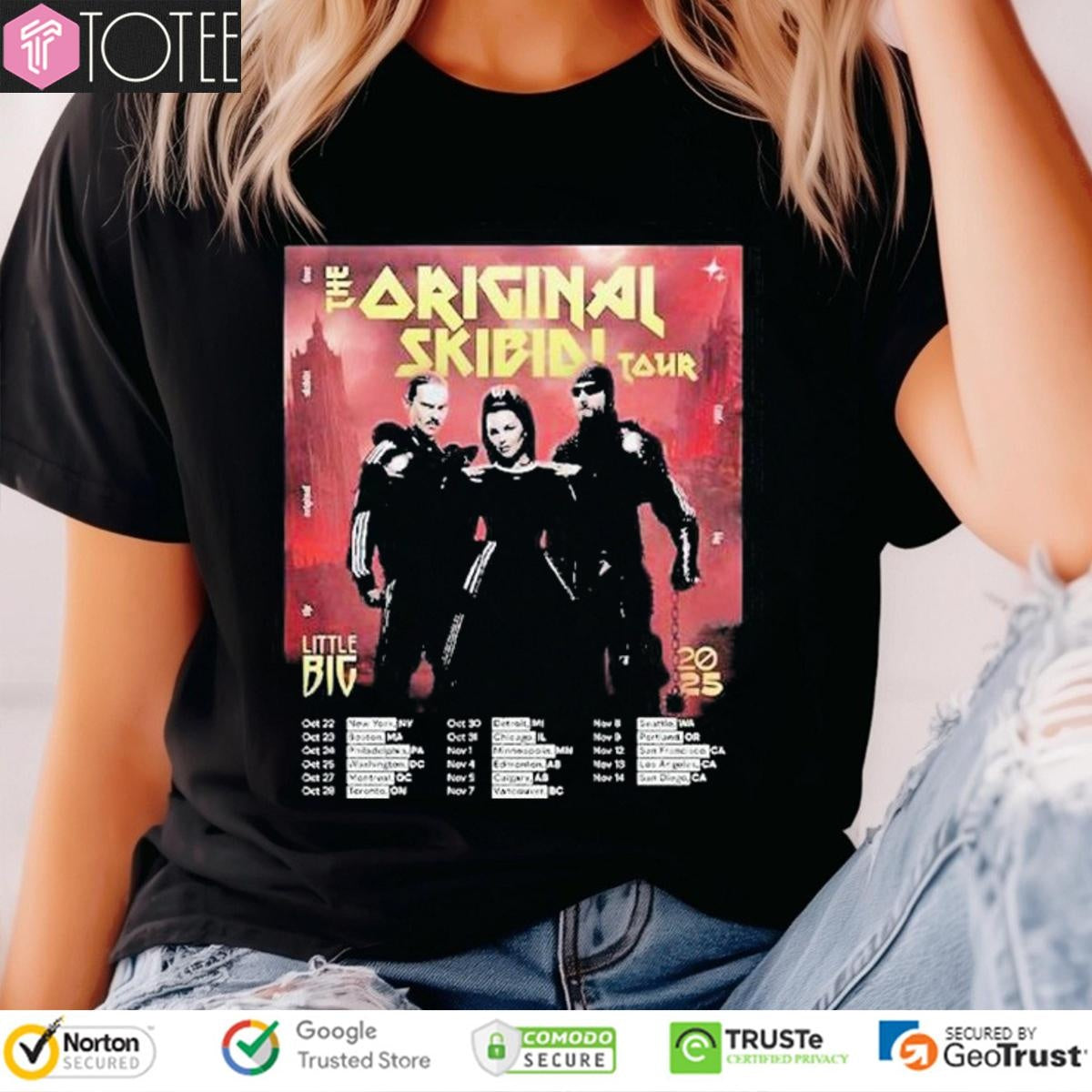 The Original Skibidi Tour 2025 Little Big Band T-shirt