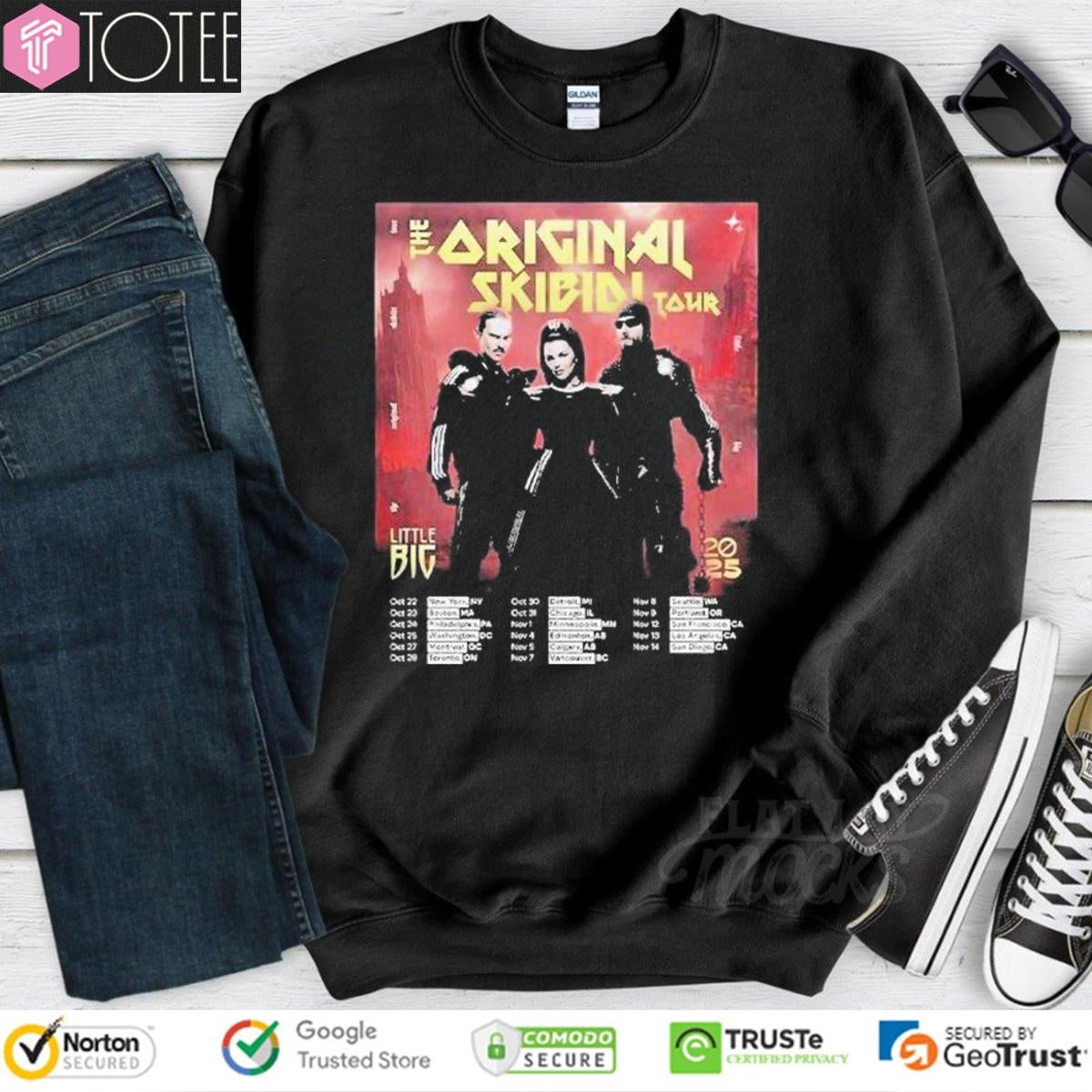 The Original Skibidi Tour 2025 Little Big Band T-shirt