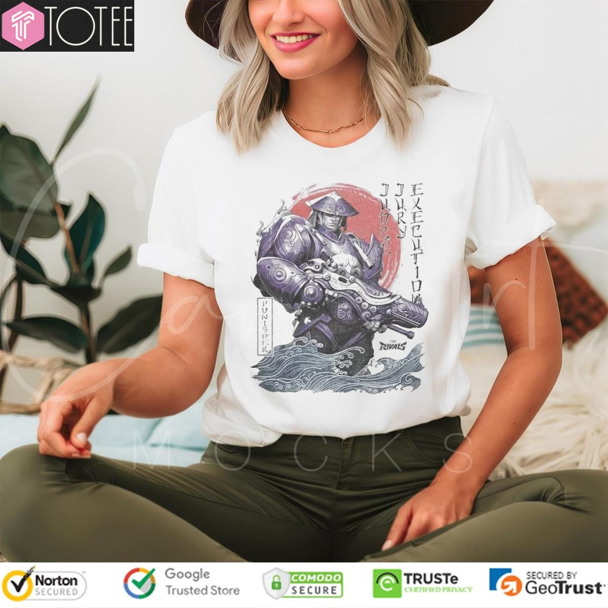 The Punisher Dangan Ronin Frank Castle Marvel Rivals Punisher Samurai T-shirt