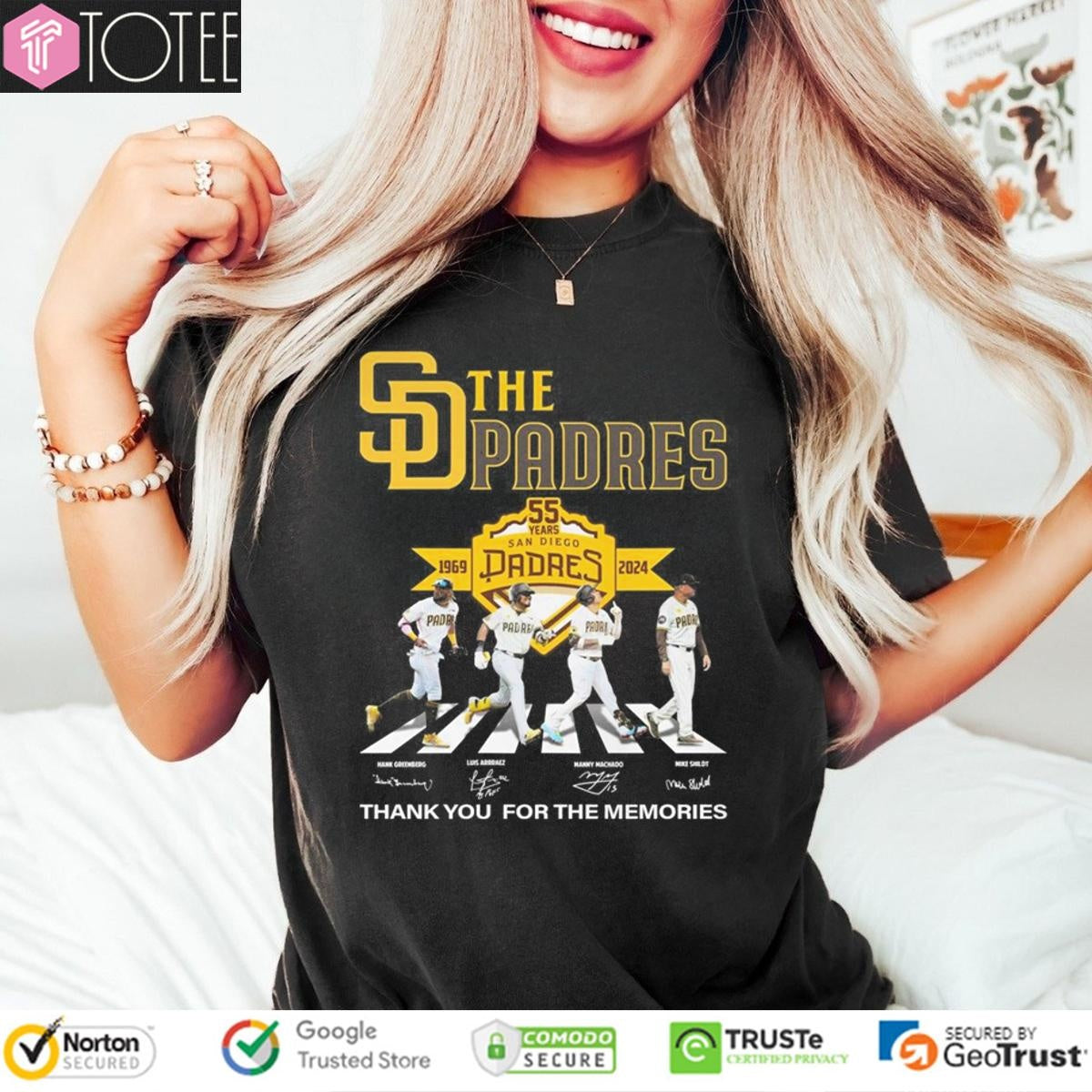 The San Diego Padres Abbey Road Signatures T-shirt