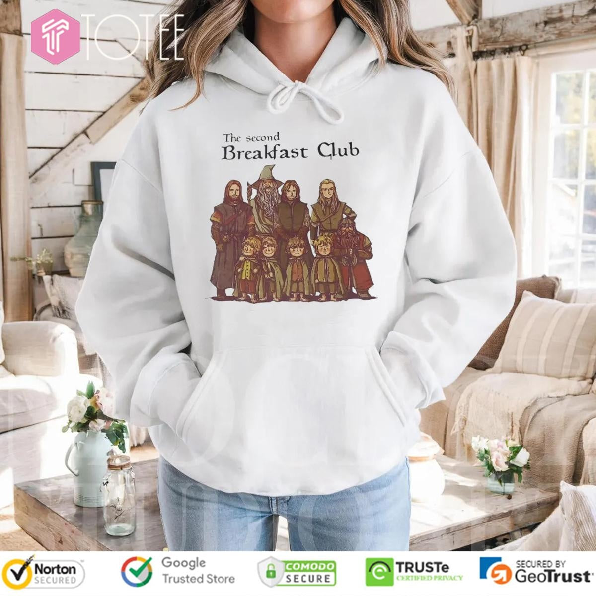 The Second Breakfast Club Lord Of The Rings Ver Cartoon T-shirt