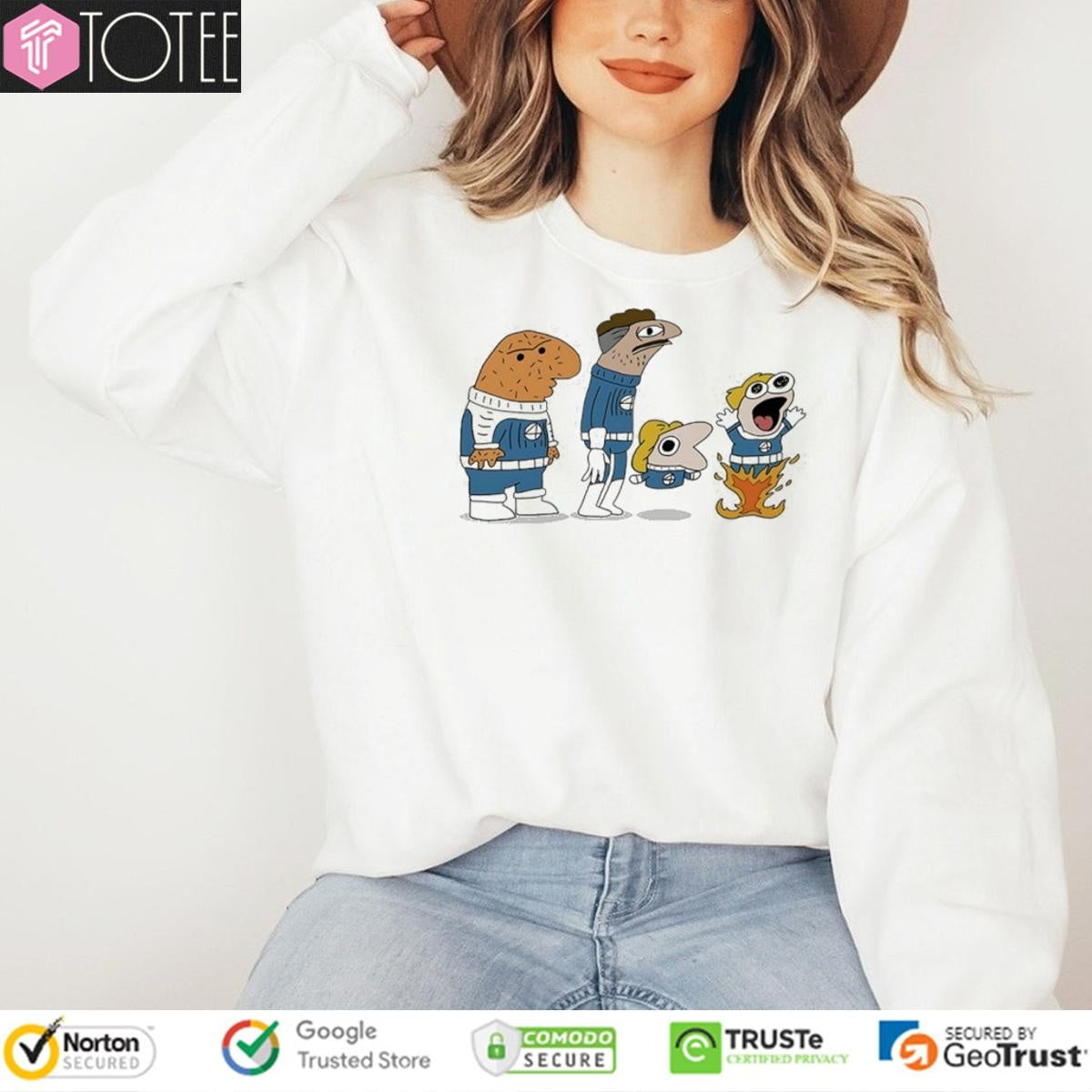 The Smiling Four Parody Smiling Friends Marvel Fantastic Four T-shirt