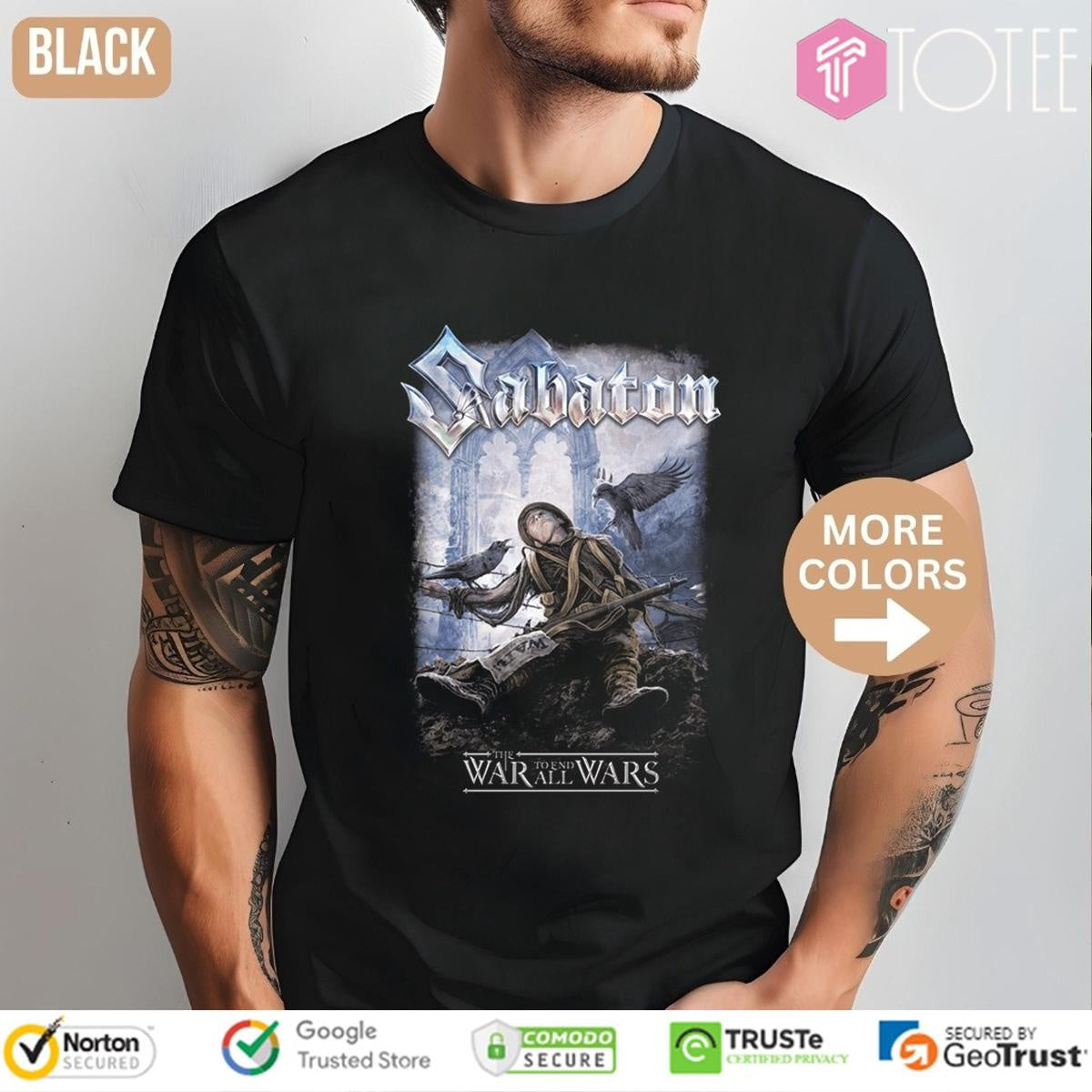 The War To End All Wars Sabaton Band T-shirt