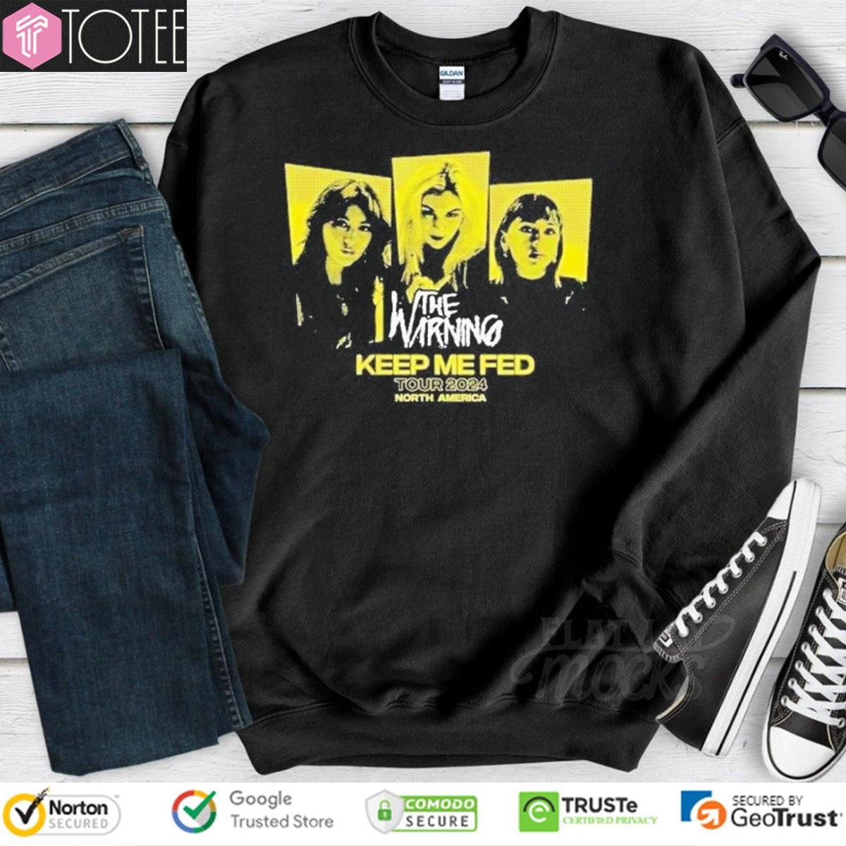 The Warning Band Keep Me Fed Tour 2024 North America T-shirt