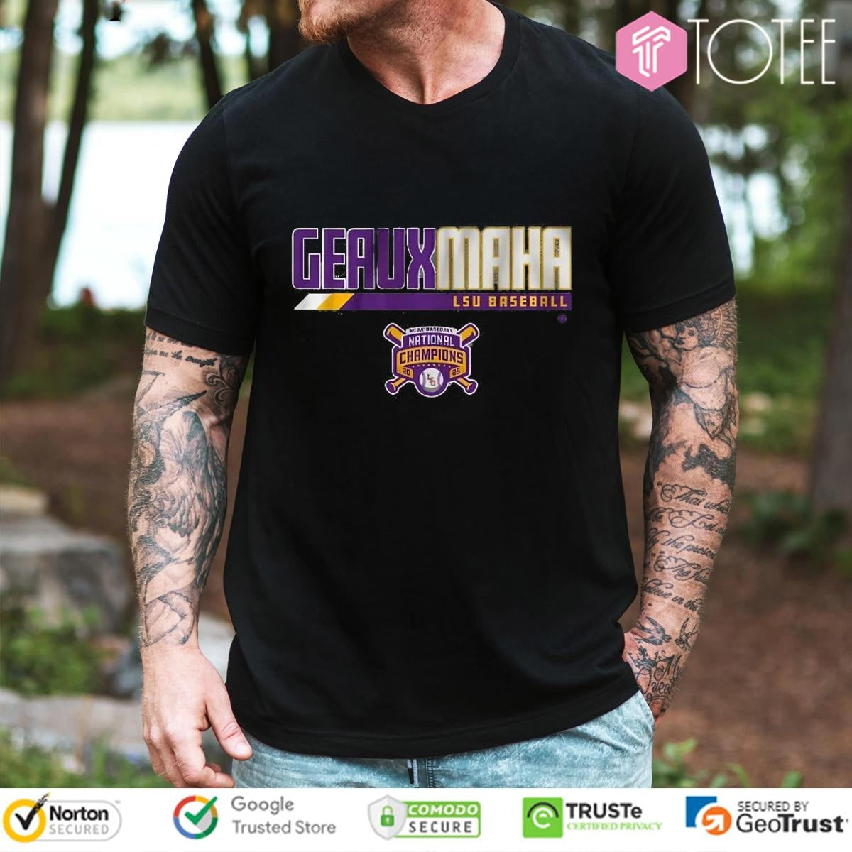 LSU Tigers Baseball Geauxmaha 2025 National Champions T-shirt