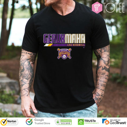 LSU Tigers Baseball Geauxmaha 2025 National Champions T-shirt