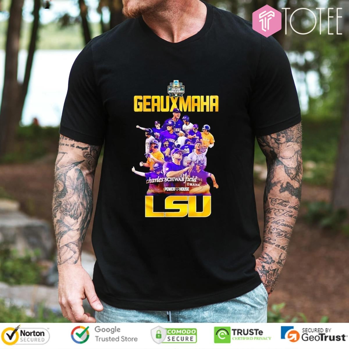 LSU Tigers Baseball Geauxmaha 2025 Super Regional Champions T-shirt