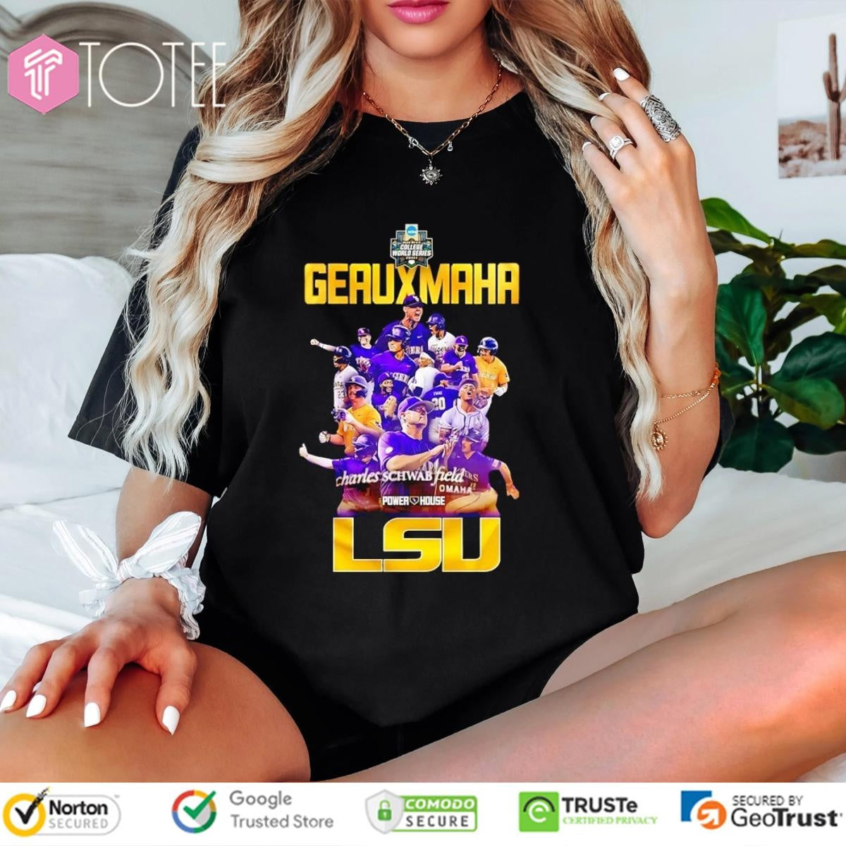 LSU Tigers Baseball Geauxmaha 2025 Super Regional Champions T-shirt