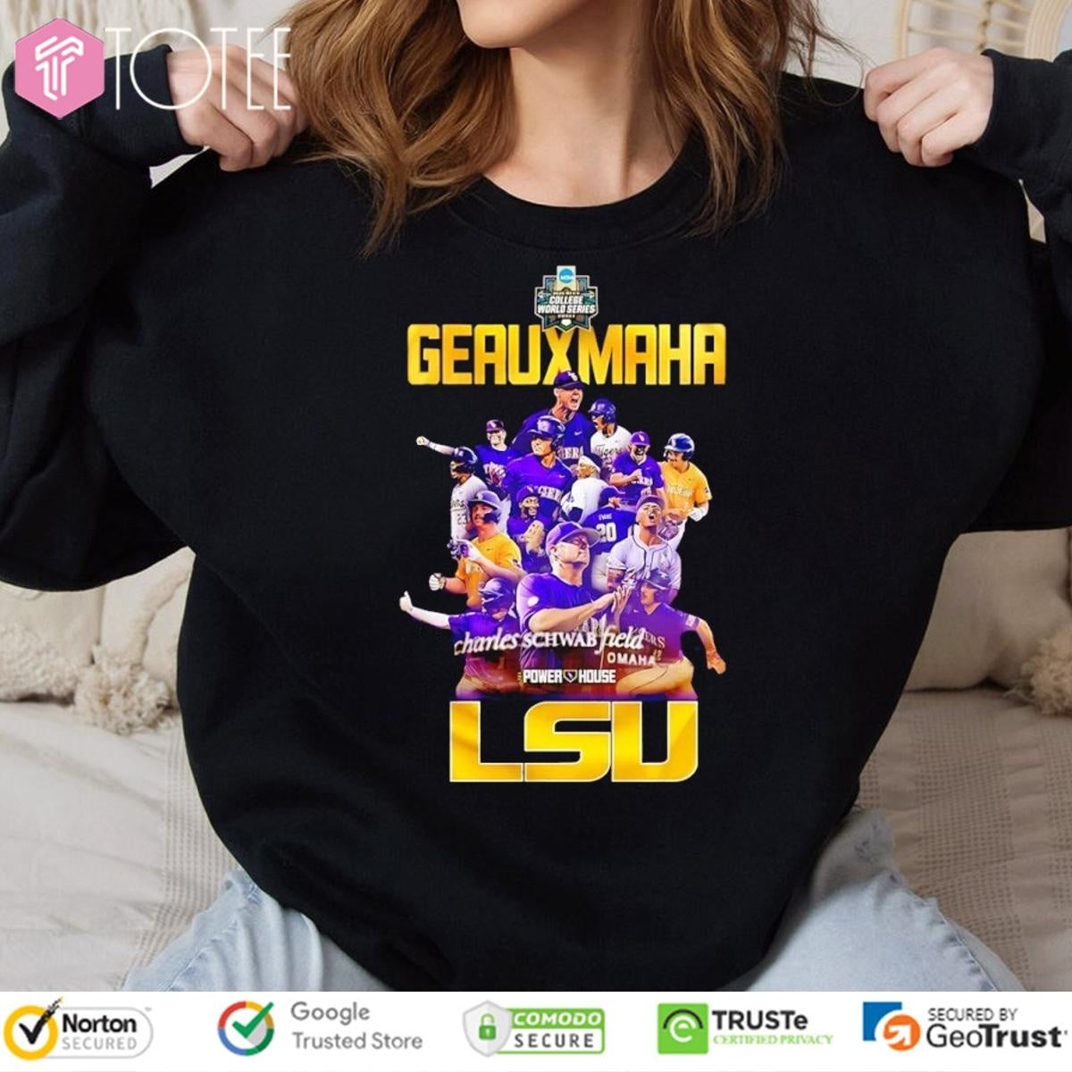 LSU Tigers Baseball Geauxmaha 2025 Super Regional Champions T-shirt