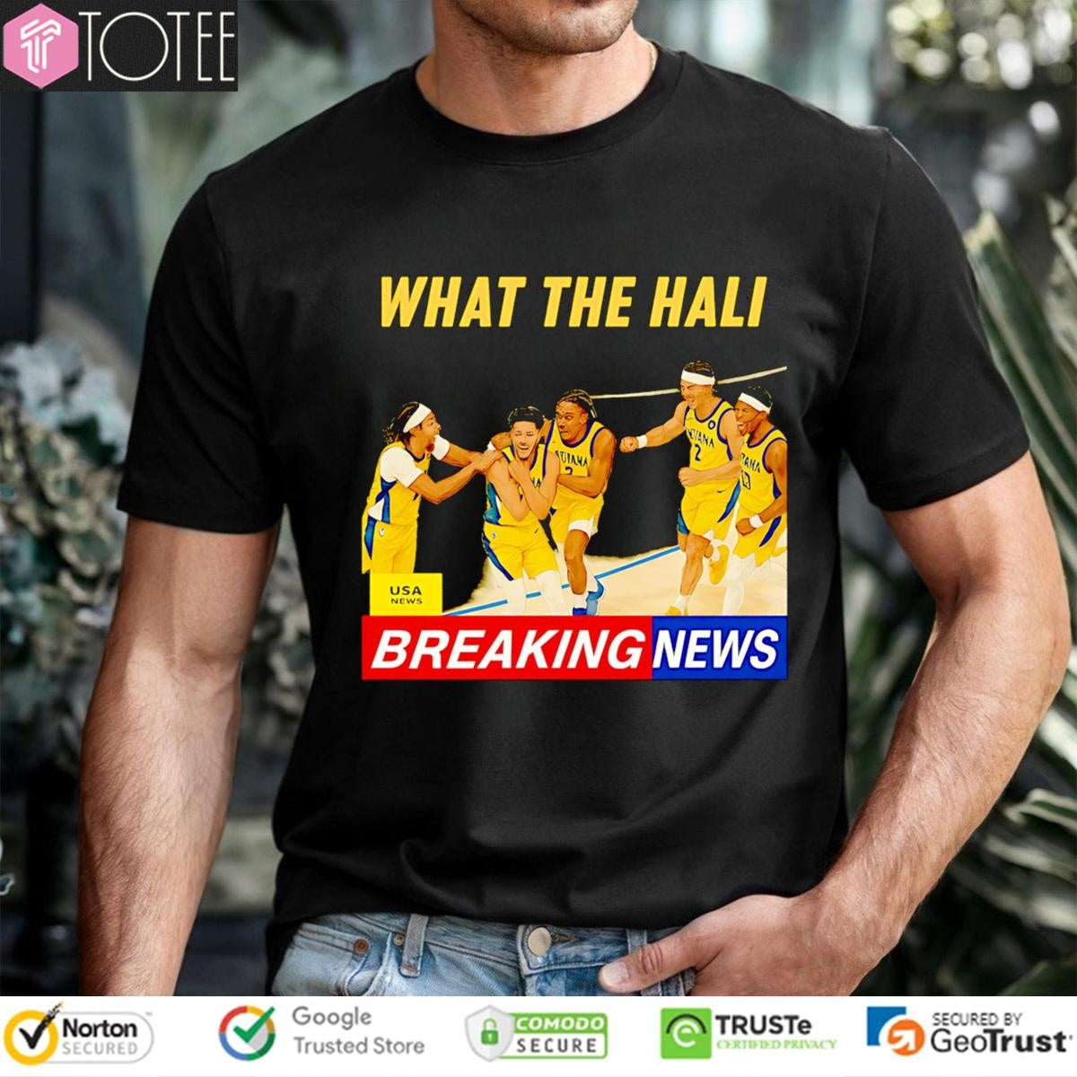 Tyrese Haliburton What The Hali Breaking News Indiana Pacers T-shirt