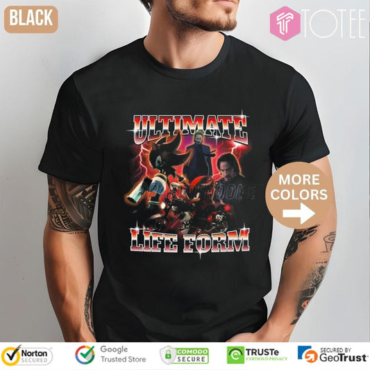 Ultimate Life Form Shadow The Hedgehog Sonic John Wick Bootleg T-shirt