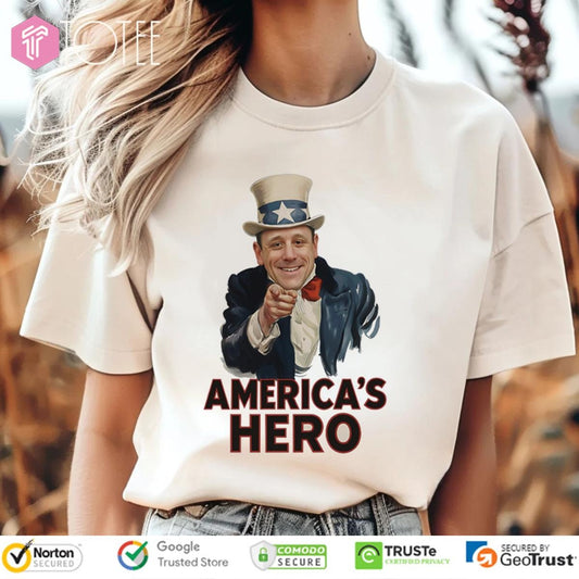 Uncle Sam Joey Chestnut Americas Hero T-shirt