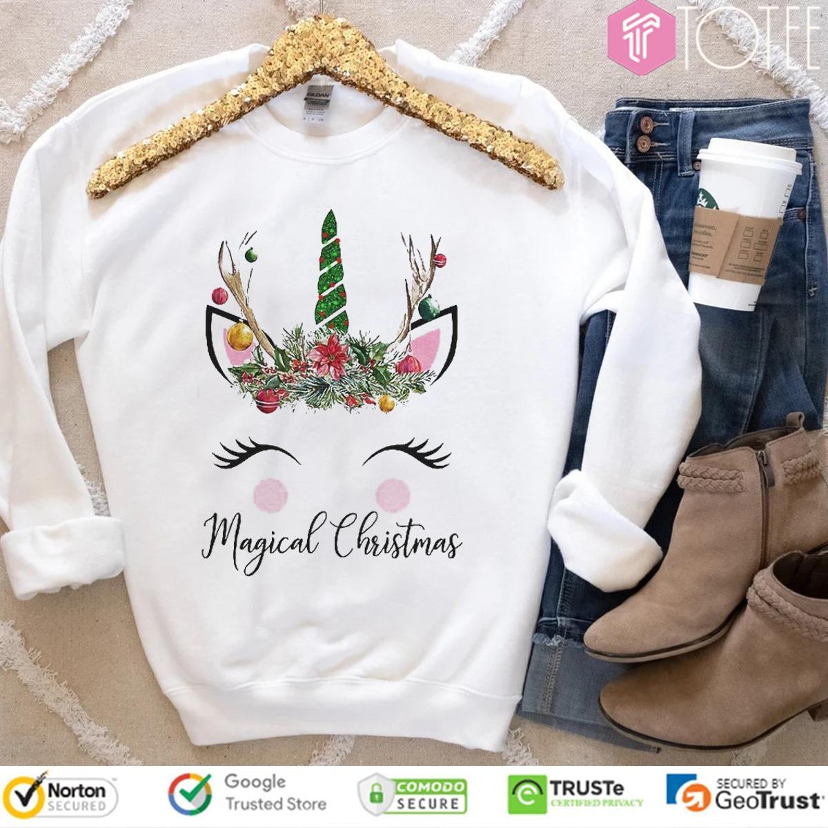 Unicorn Magical Christmas T-shirt