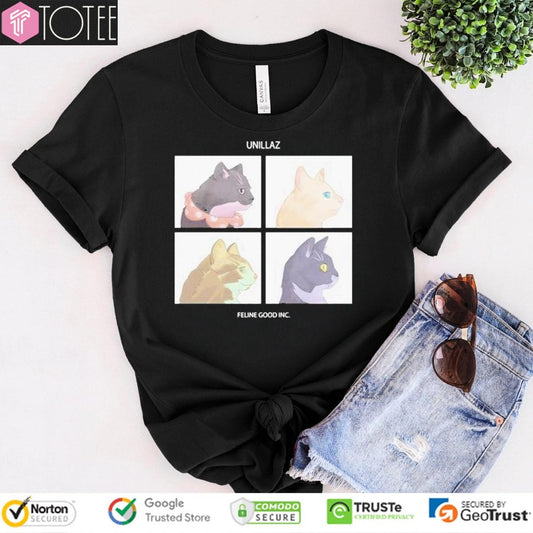 Unillaz Feline Good Inc Cats Ver Gorillaz T-shirt