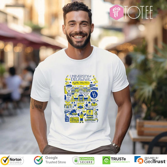 University Of Delaware Art Illustration T-shirt