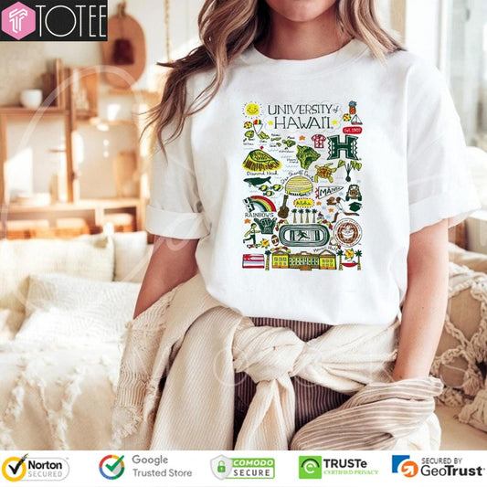 University Of Hawaii Art Illustration T-shirt