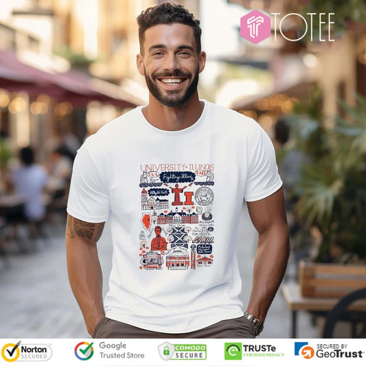 University Of Illinois Art Illustration T-shirt