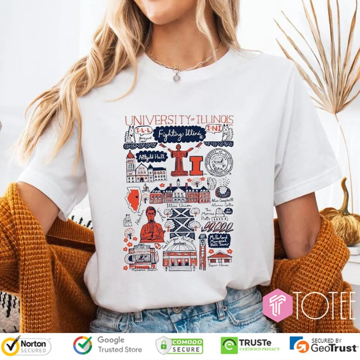 University Of Illinois Art Illustration T-shirt