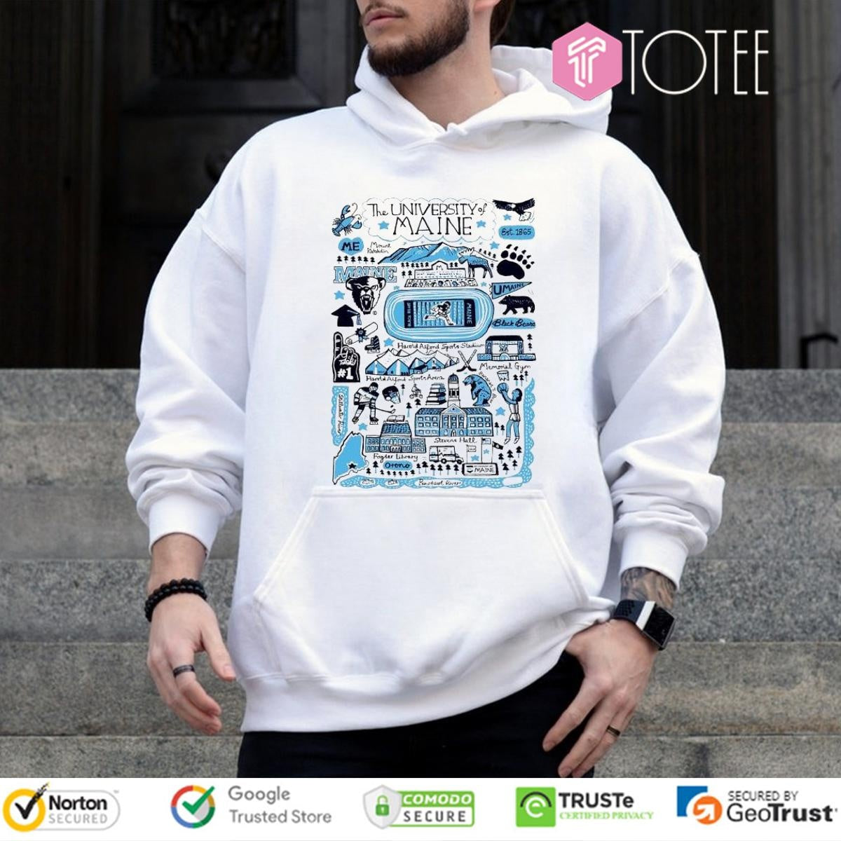 University Of Maine Art Illustration T-shirt