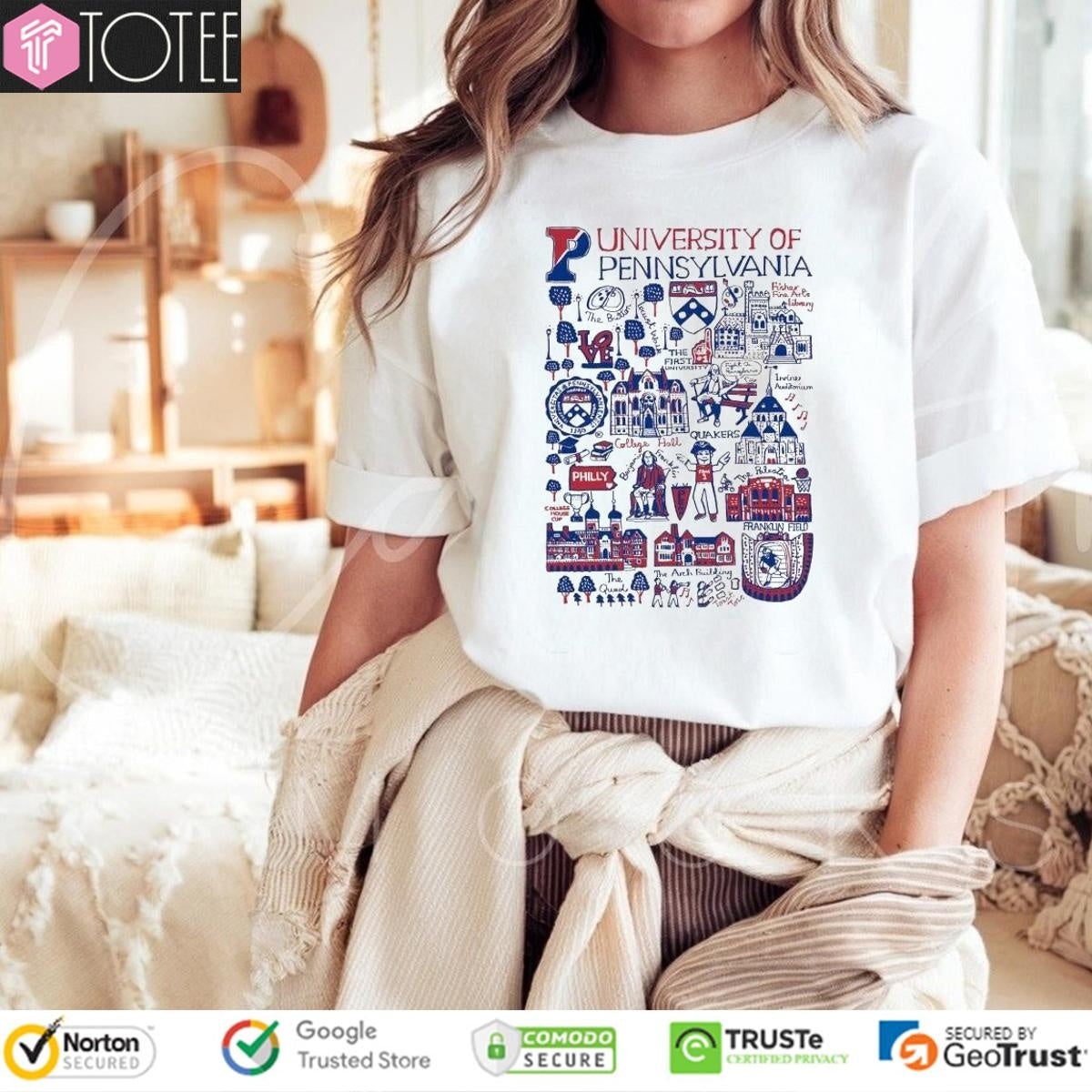 University Of Pennsylvania Art Illustration T-shirt