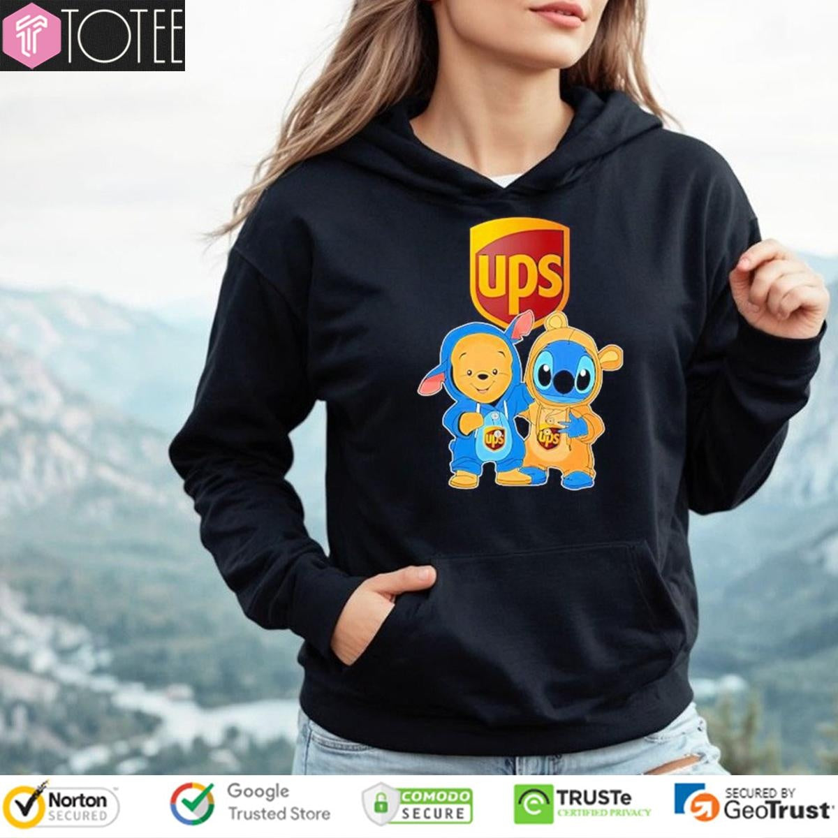 Ups Pooh And Stitch United Parcel Service T-shirt