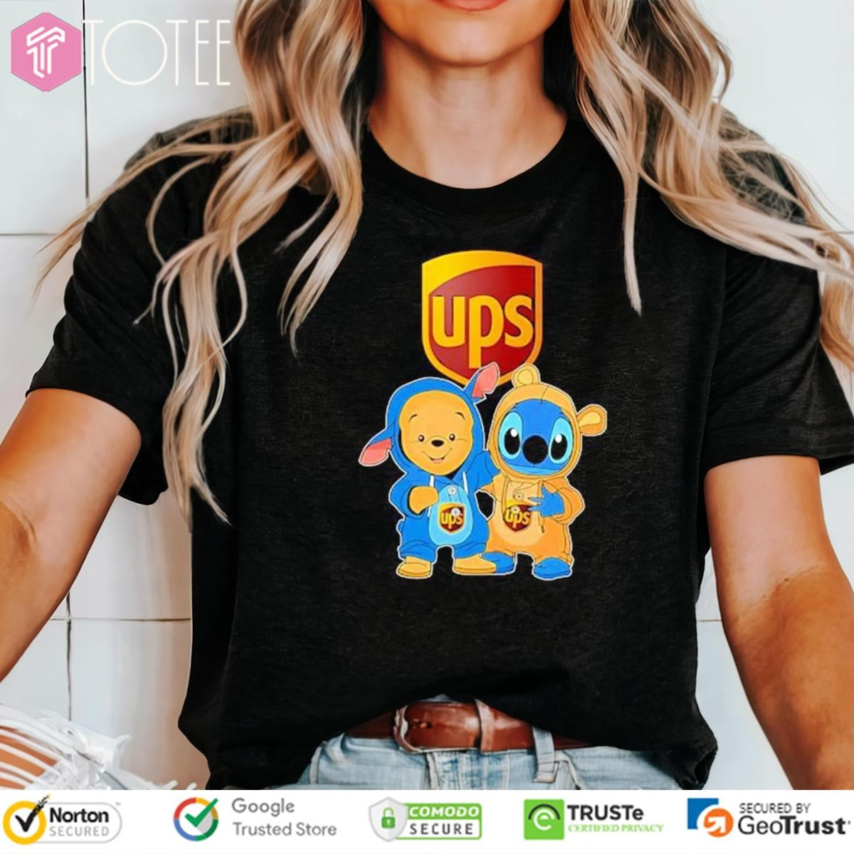 Ups Pooh And Stitch United Parcel Service T-shirt