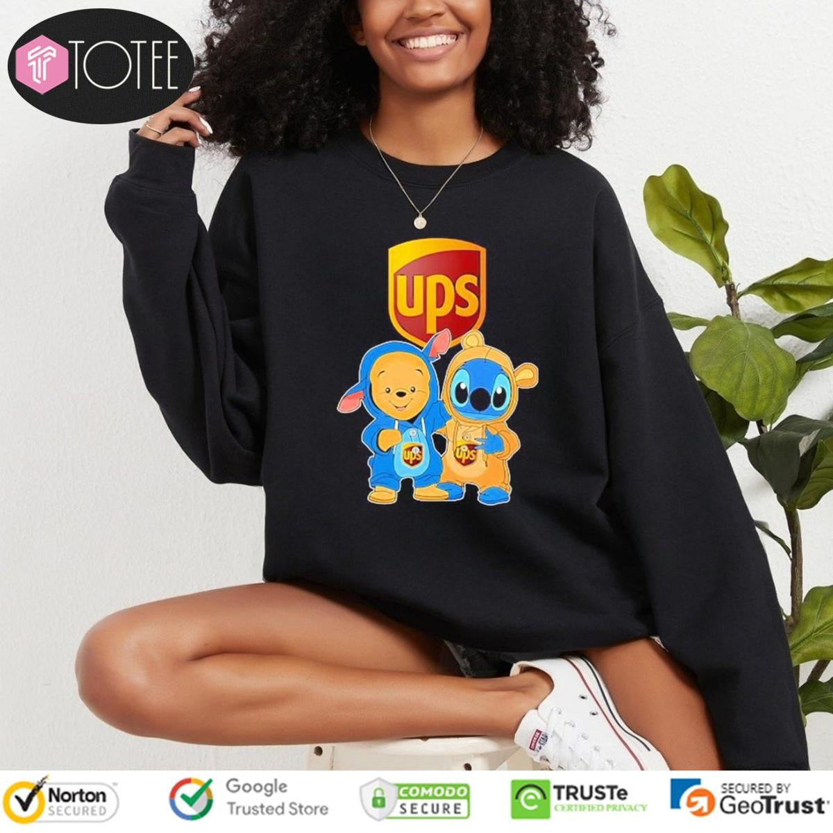 Ups Pooh And Stitch United Parcel Service T-shirt