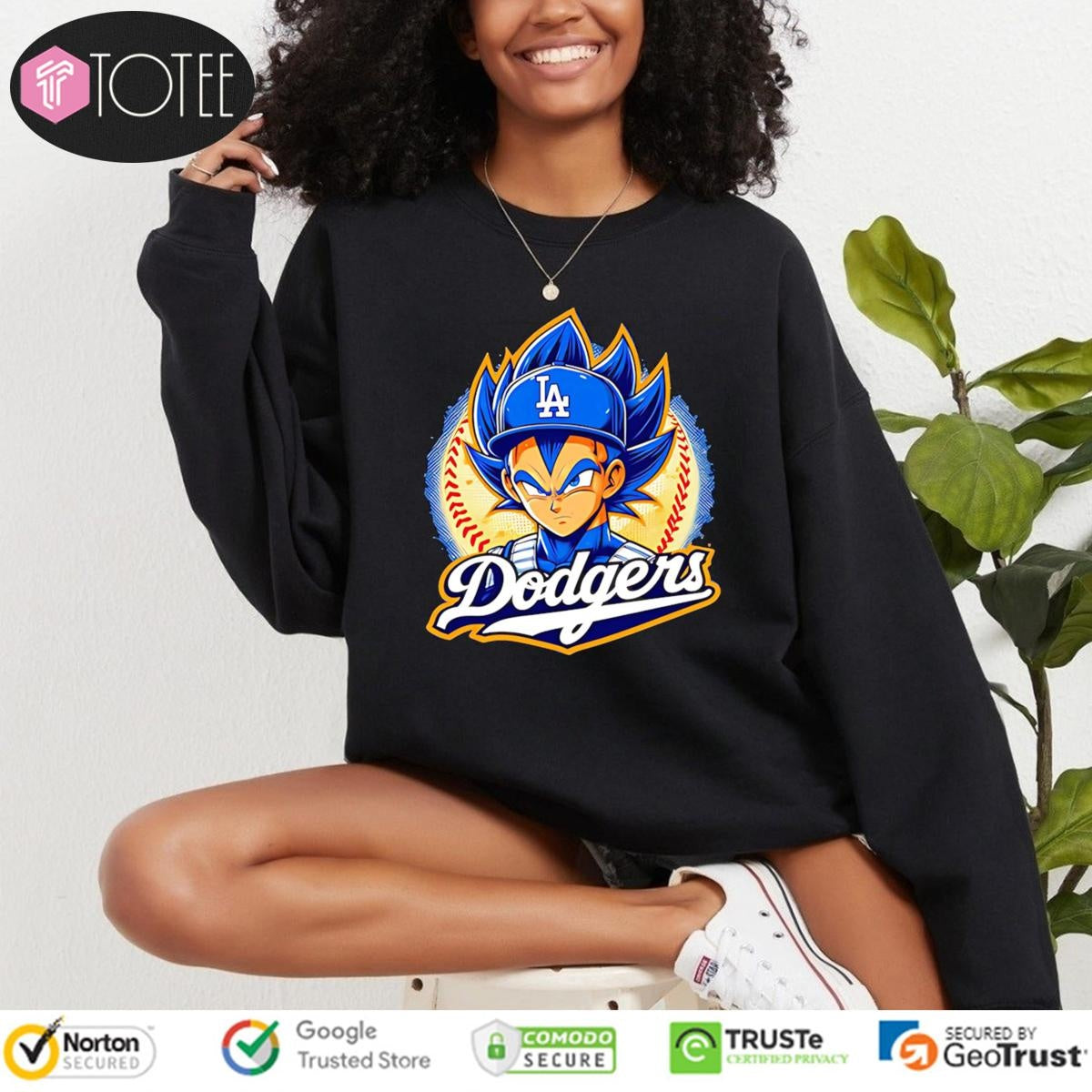 Vegeta Los Angeles Dodgers Baseball Dragon Ball Super T-shirt