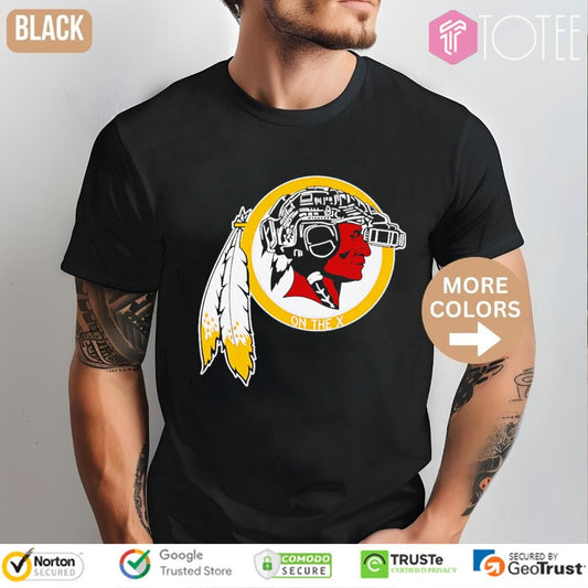 Washington Commanders Tactical Helmet Night Redskins Logo T-shirt
