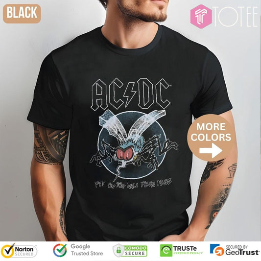 William Zabka Wearing Acdc Fly On The Wall Tour 1985 T-shirt