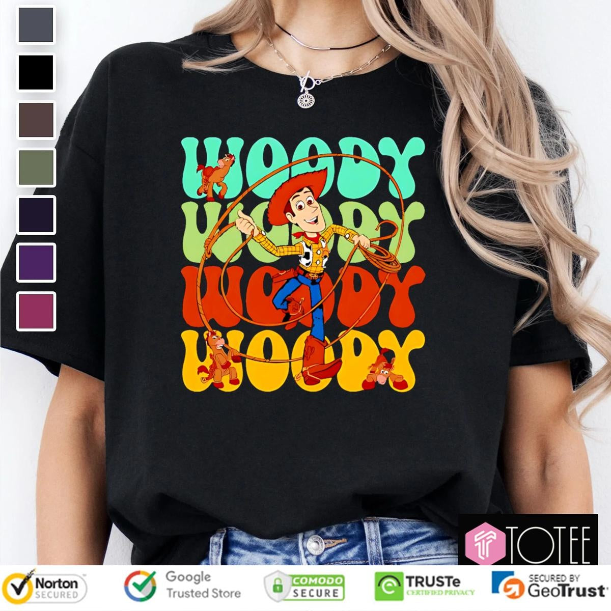 Woody Disney Cartoon Cute Vintage T-shirt