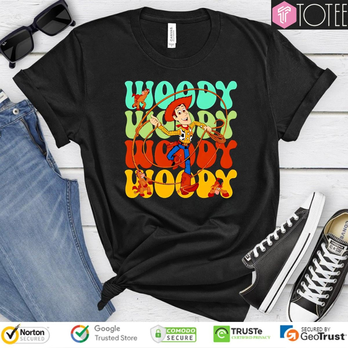 Woody Disney Cartoon Cute Vintage T-shirt