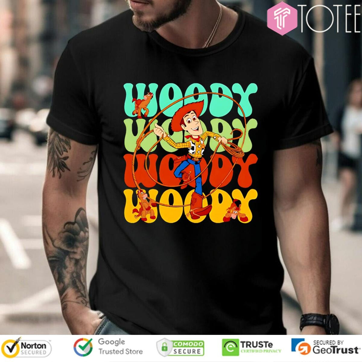 Woody Disney Cartoon Cute Vintage T-shirt